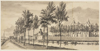 V 009b
<br/>
Het slot Loevestein
<br/>
<em>Beijer, Jan de (1703 - 1780)</em>